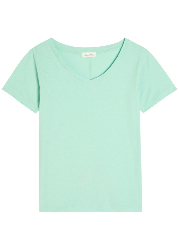 Photo: American Vintage Gamipy Cotton T-shirt Teal