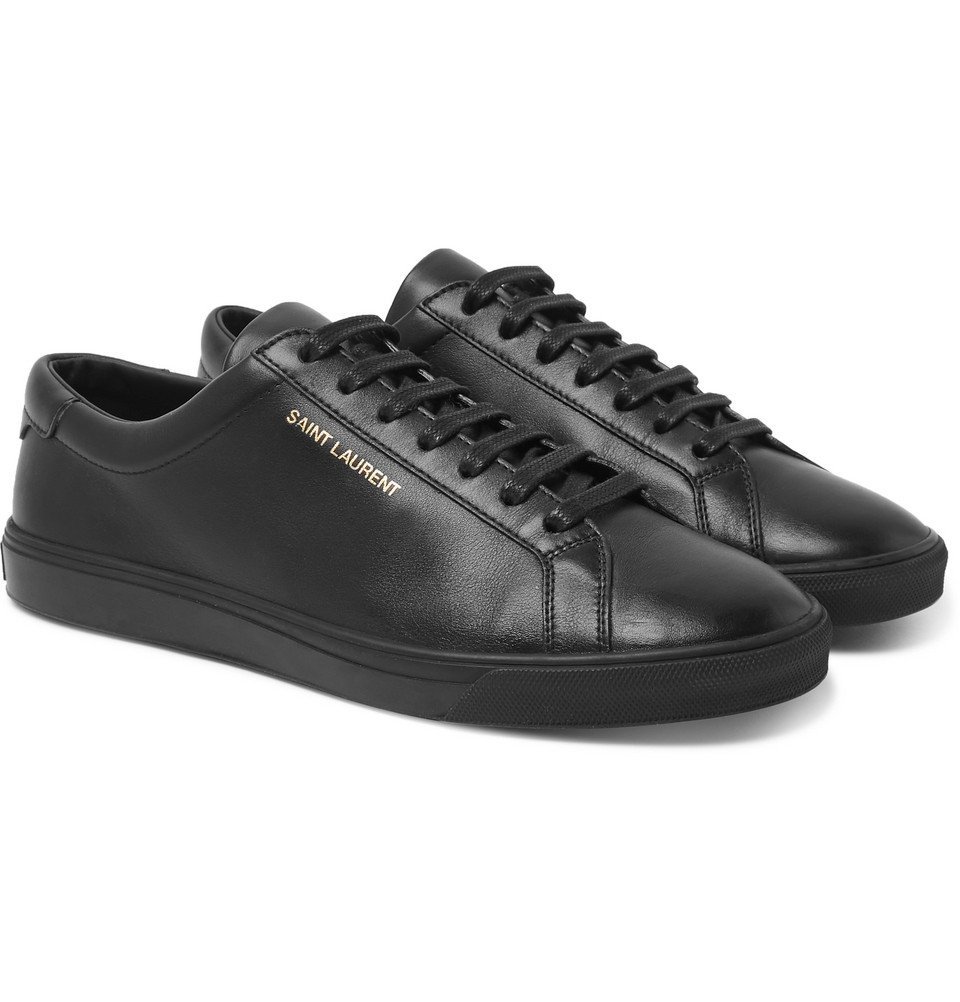 Saint Laurent - Andy Leather Sneakers - Men - Black Saint Laurent