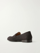 Brioni - Nubuck Penny Loafers - Brown
