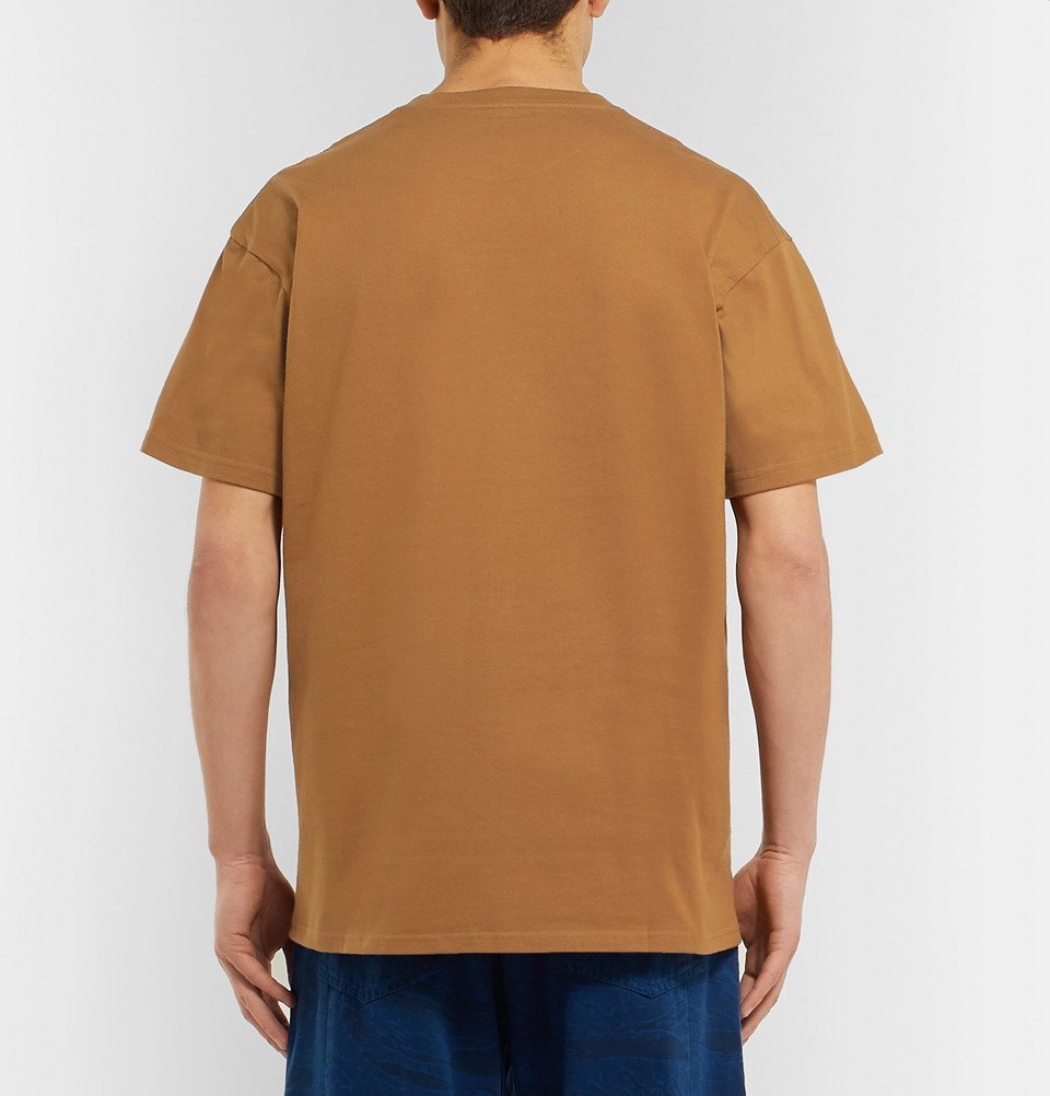 Logo Cotton T-shirt in Camel - Men | Burberry® Official