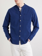 Oliver Spencer - Kildale Grandad-Collar Cotton Shirt - Blue