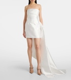 Solace London Bridal Meyer tail twill minidress