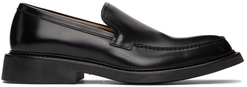 BOTTEGA VENETA 26S LOAFERS IN BLACK SUEDE AND WHITE WOOL