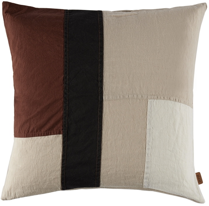 Photo: ferm LIVING Brown & Beige Part Cushion