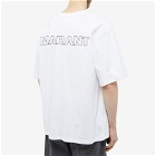 Isabel Marant Men's Guizy Back Logo T-Shirt in White