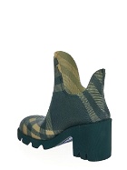 Burberry Check Rubber Marsh Heel Boots