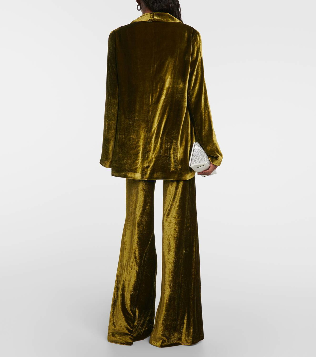 Galvan Julianne velvet blazer