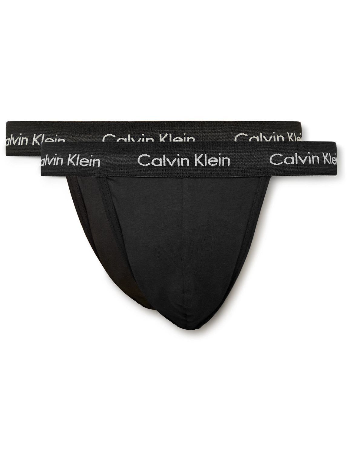 Calvin Klein Underwear - Two-Pack Stretch-Cotton Jock Straps - Black Calvin  Klein Underwear