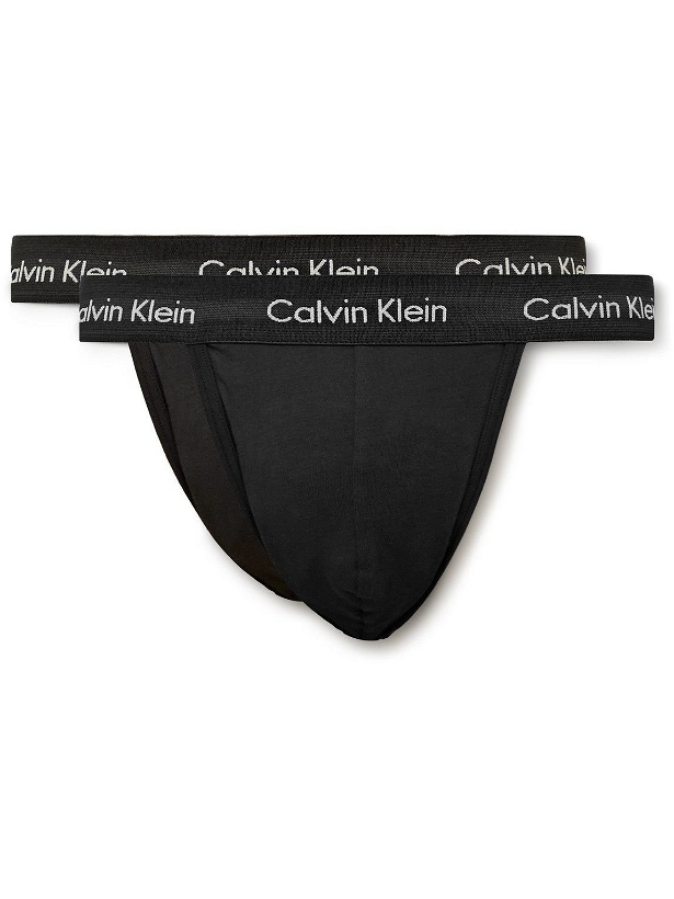 Photo: Calvin Klein Underwear - Two-Pack Stretch-Cotton Jock Straps - Black