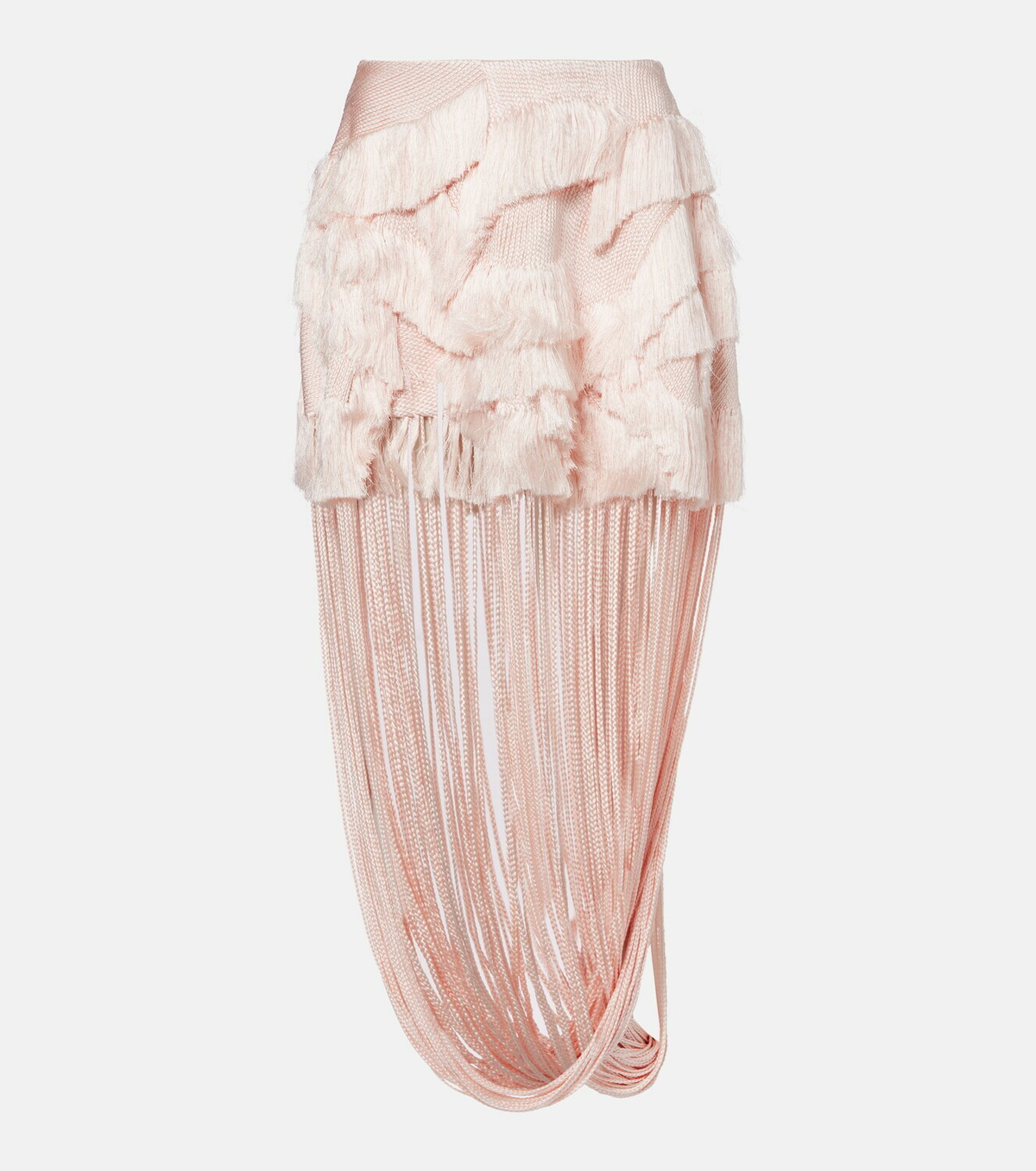 Xu Zhi Fringed midi skirt
