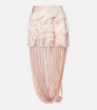Xu Zhi Fringed midi skirt