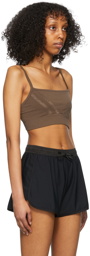 Filippa K Brown Nylon Sport Bra