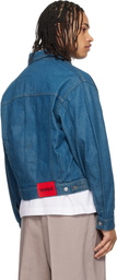 Hugo Blue Logo Patch Denim Jacket