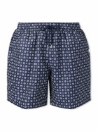 Derek Rose - Tropez Straight-Leg Mid-Length Printed Swim Shorts - Blue