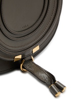Chloe Marcie Small Glossed Leather Saddle bag - Dark Grey - One Size