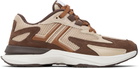 Lanvin Beige & Brown JLA Mesh Sneakers
