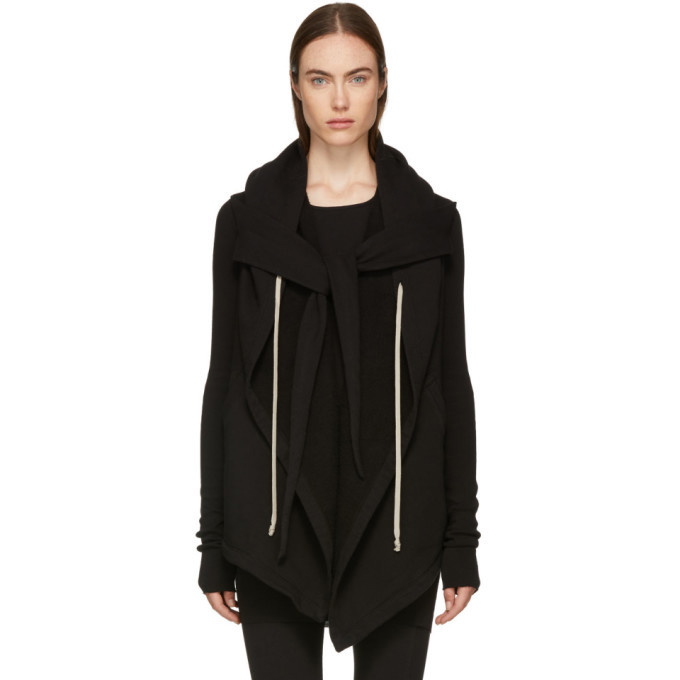 Photo: Rick Owens Drkshdw Black Wrap Hoodie