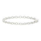 Hatton Labs Silver Diamond-Cut Belcher Bracelet