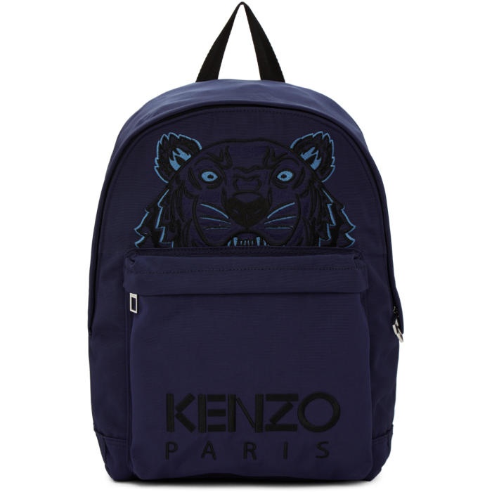 Photo: Kenzo Navy Large Tiger Canvas Backpack