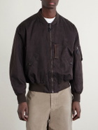 A.PRESSE - B-15C Cotton and Silk-Blend Bomber Jacket - Brown