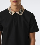Burberry Burberry Check cotton piqué polo shirt