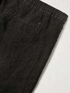 NN07 - Seb Linen Drawstring Shorts - Black