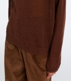 Aya Muse Eirae paneled linen-blend sweater
