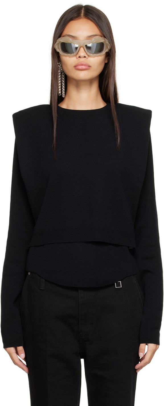 Layered Sweater - Black