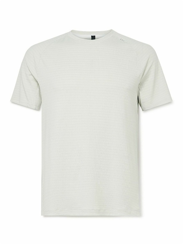 Photo: Lululemon - License to Train Recycled Stretch-Mesh T-Shirt - Neutrals