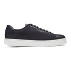 Salvatore Ferragamo Navy Cube Sneakers