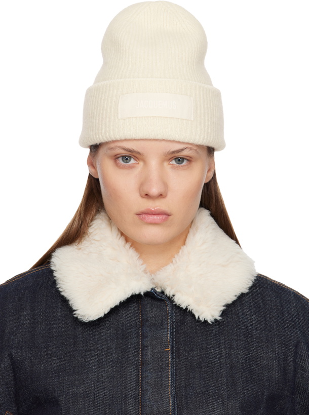 Photo: JACQUEMUS Off-White La Casa 'The Gros Grain' Beanie