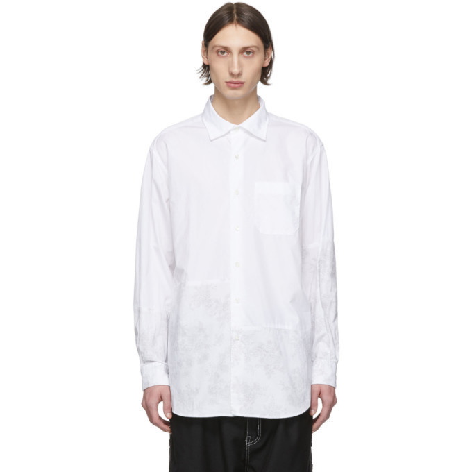 Photo: Engineered Garments White Broadcloth Floral Shirt