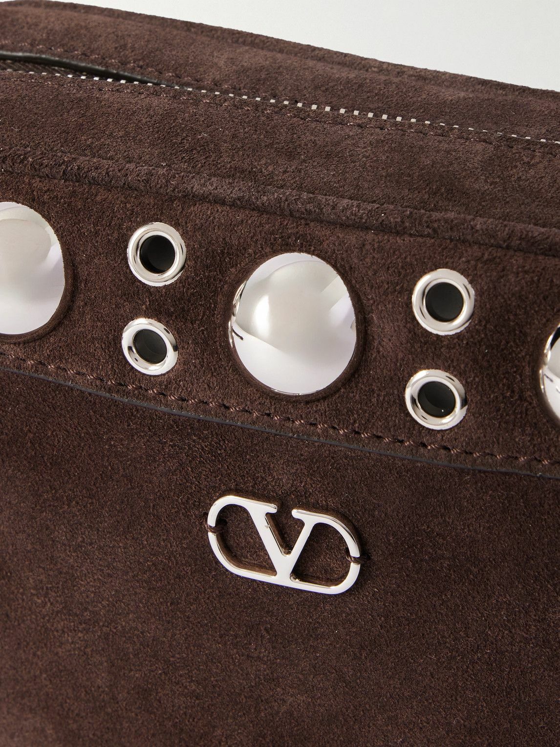 Valentino Garavani - Nellcôte Embellished Suede Messenger Bag