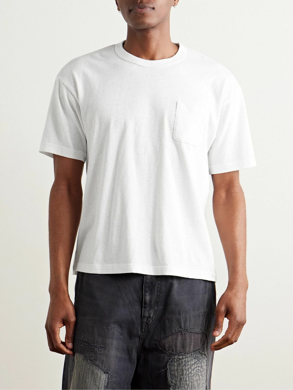 Visvim - Sublig Jumbo Three-Pack Cotton-Jersey T-Shirts - White Visvim