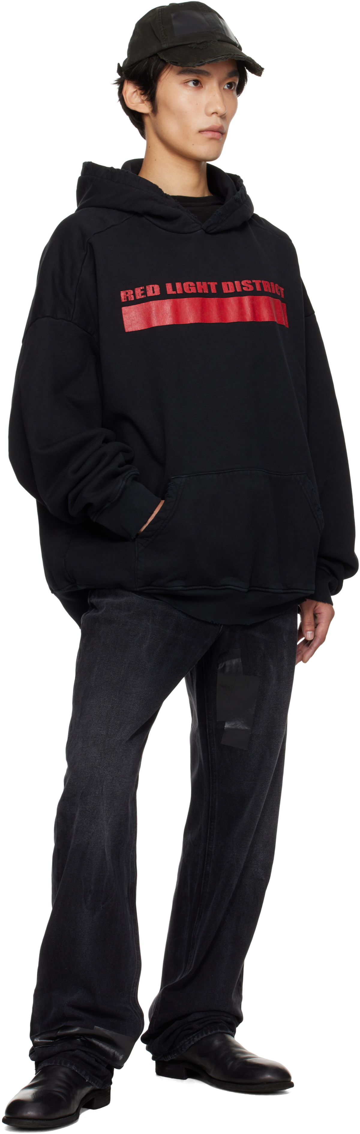 ALEXANDER DIGENOVA Black 'Red Light District' Hoodie