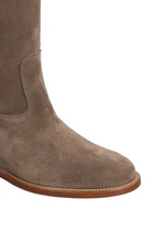 Via Roma 15 In Taupe Suede