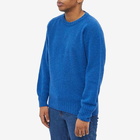 Kestin Men's Brushed Shetland Crew Knit in Cobalt