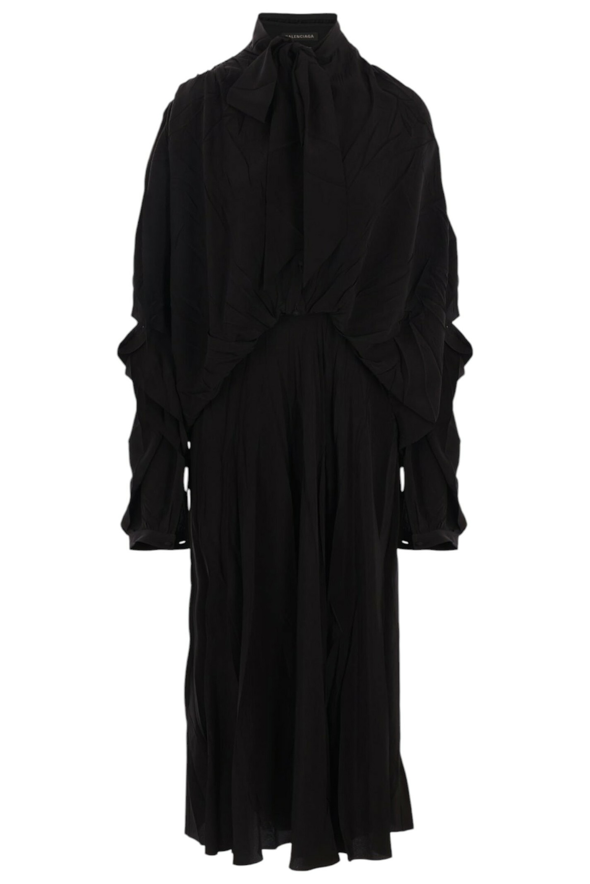 Balenciaga - New Scribble jacquard silk midi dress Balenciaga
