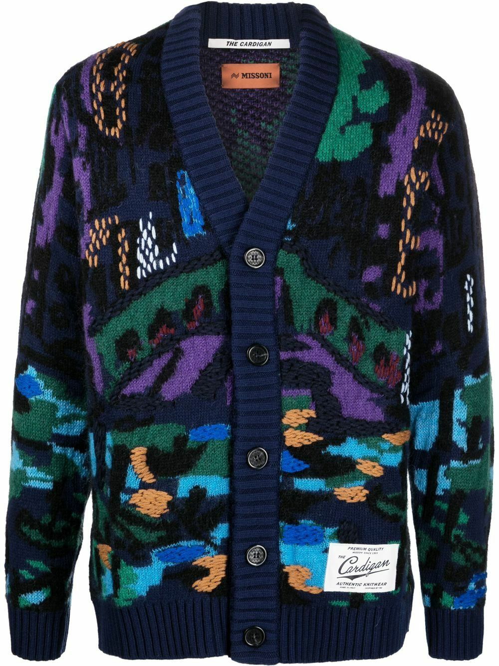 Missoni zip-fastening knitted cardigan - Black