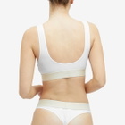 Palm Angels Women's Logo Tape Brazilian Thong in White