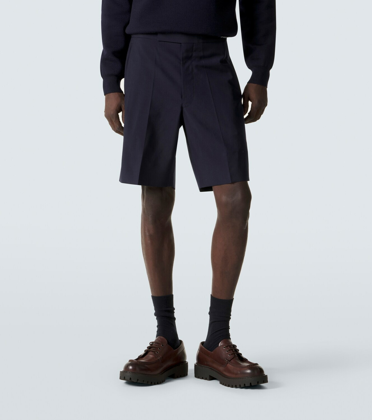 Prada Wool and mohair Bermuda shorts