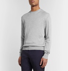 TOM FORD - Silk and Cotton-Blend Sweater - Gray