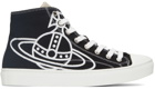 Vivienne Westwood Black & White Plimsoll High Sneakers