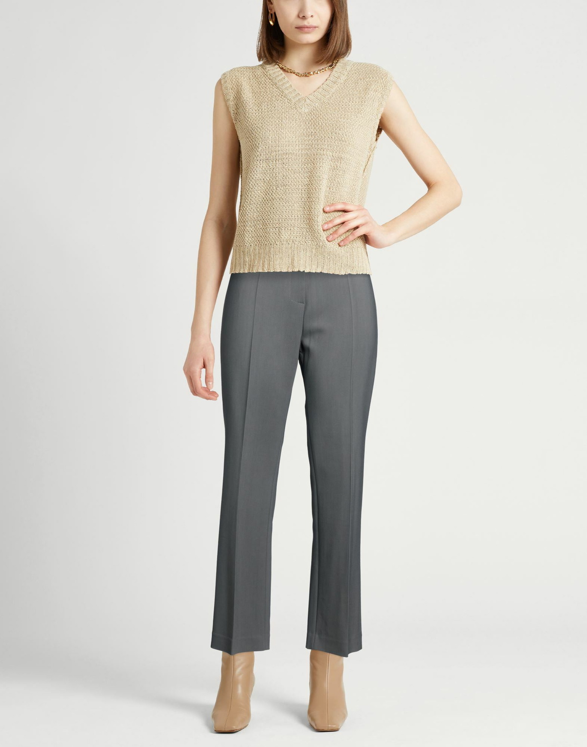 Nanushka Womens Pants in Charcoal