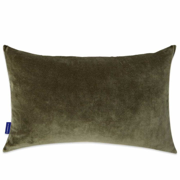 Photo: The Conran Shop Velvet Cushion 30 x 50cm in Grasshopper