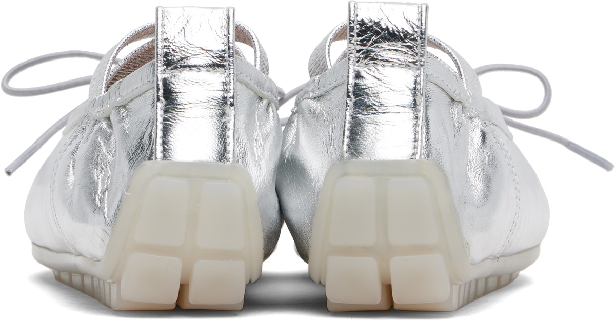 Simone Rocha Silver Grip Ballerina Flats
