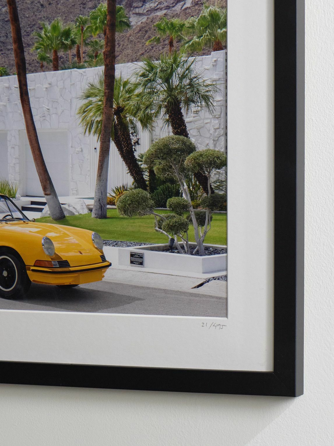 Sonic Editions - Framed 2024 Porsche CarreraPS in Palm Springs Print, 16" x 20"