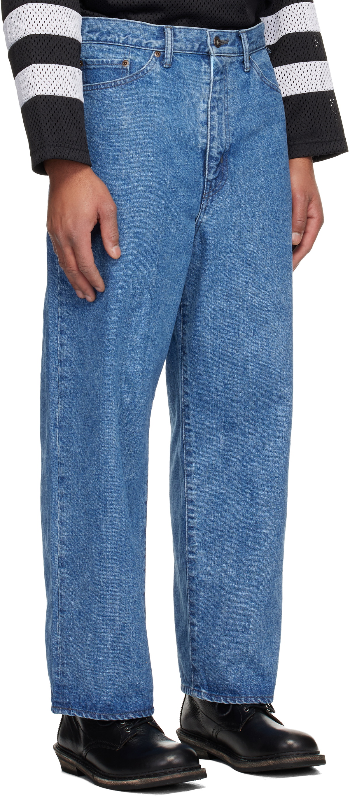 WTAPS Blue 'Blues Straight' Jeans