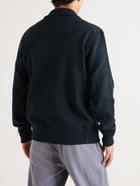 Mr P. - Double-Faced Knitted Cotton Jacket - Blue