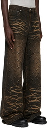 Who Decides War Black Thread Plate Jeans